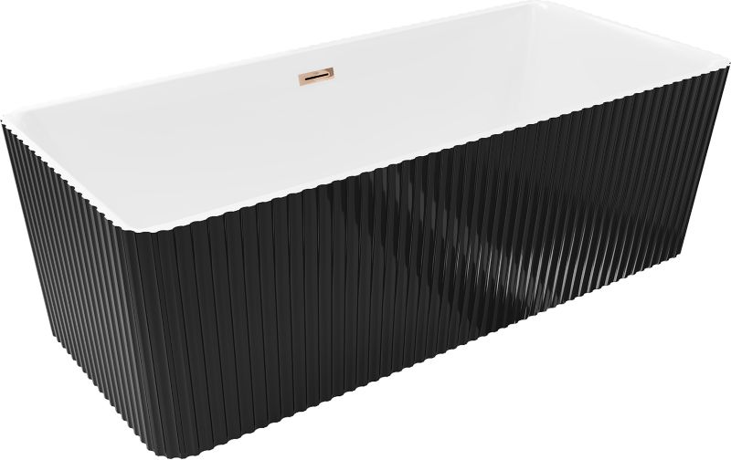 Wanna wolnostojąca Mexen Nila biało-czarna 170x75 cm .- 52841708075-60 1 szt.