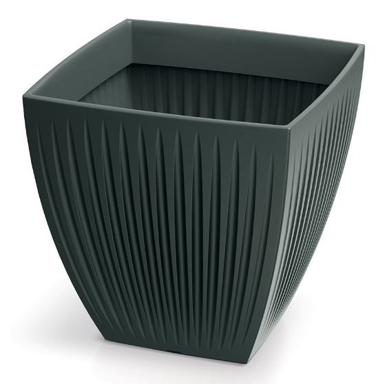 Doniczka PROSPERPLAST z wkładem antracytowa Latia Square Midl TLSO40M-466R 1szt.