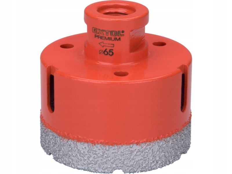 Otwornica diamentowa Extol Premium koronka wiertło 65 mm M14 do gresu płytek glazury 1 sztuka