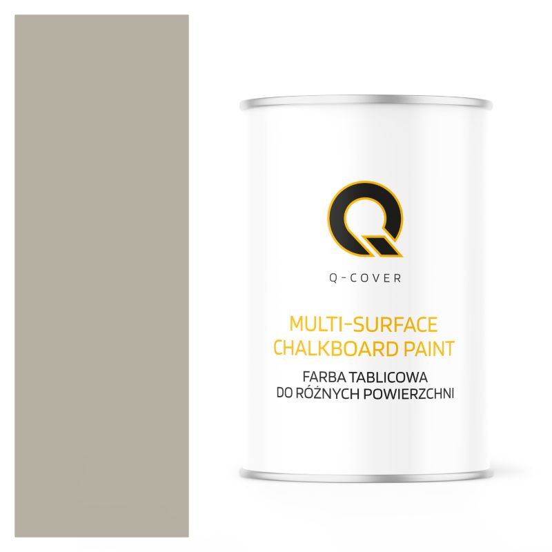 Farba Tablicowa Do Ścian Pisania Kredą Q-Cover Kolor Szary beżowy RAL7032 Mat 1L
