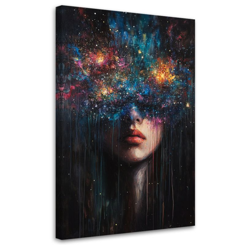 Obraz do salonu Feeby Twarz Kobiety Abstrakcja 40x60cm 1szt