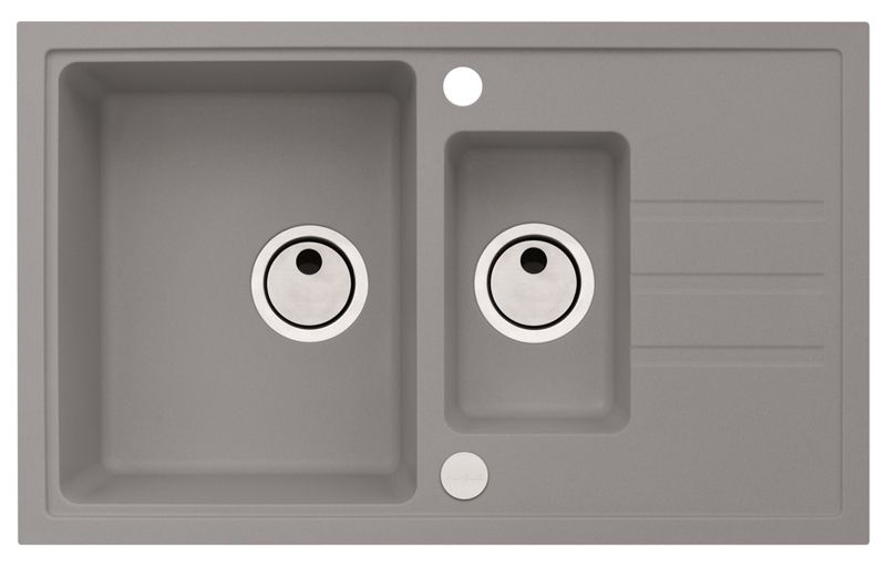 Zlewozmywak granitowy Alveus Intermezzo 70 kol. 81 beton (78x48) 1-komorowy 1szt.