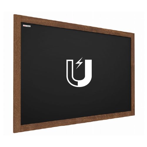 Tablica magnetyczna kredowa 150x100 cm ALLboards rama drewniana klasyczny brąz 1 szt.
