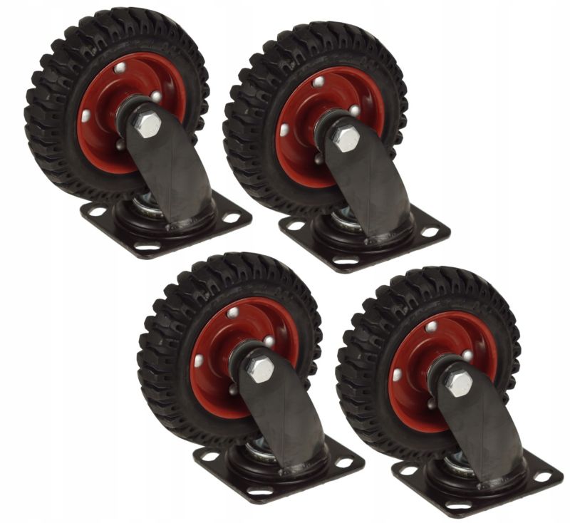 Koło Do Wózka FEINZ Skrętne Platformy Obrotowe 160X45Mm 235Kg Łożysko 4 szt.