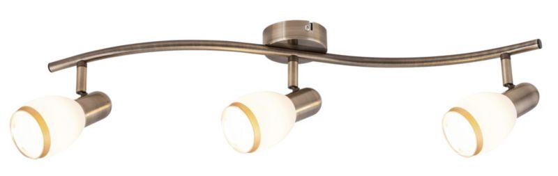 Oprawa sufitowa Rabalux Elite brązowo-biały 3 x E14 x 40W IP20 wym: 17 x 60 x 8 cm - 1 szt.