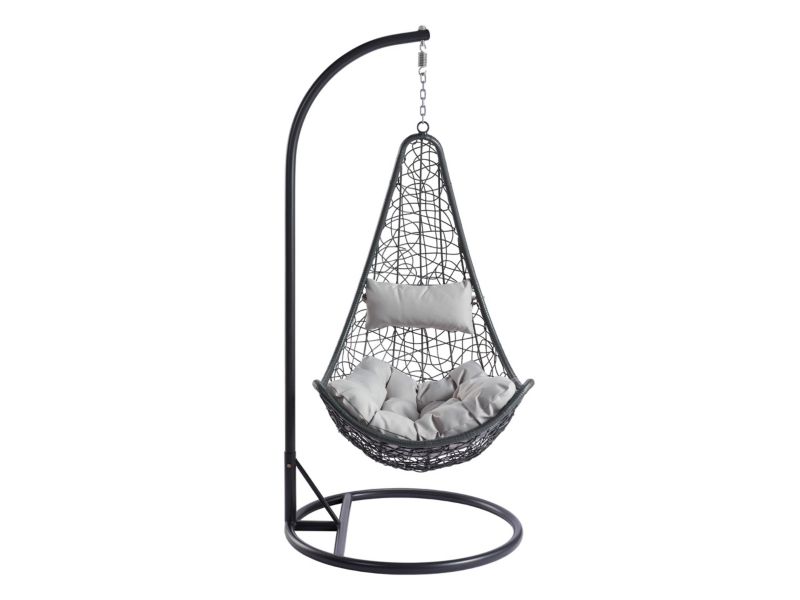 Fotel wiszący MIRJAN 24 Boho szary 1 szt.