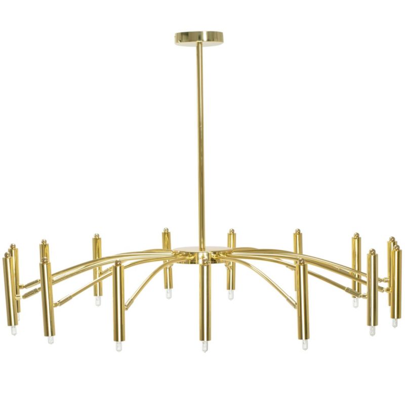 Lampa Sufitowa Wisząca Toolight App1197-15Cp Złoty