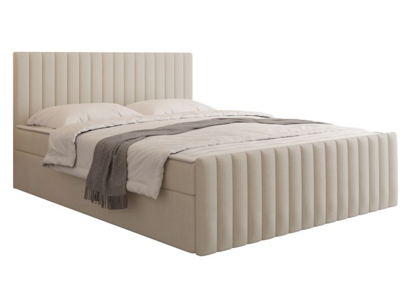 Łóżko kontynentalne MIRJAN 24 Tirulo Fix 180x200 beżowy 1 szt.