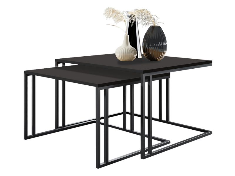 Stolik kawowy MIRJAN 24 Astro czarny/czarny molet 1 szt.