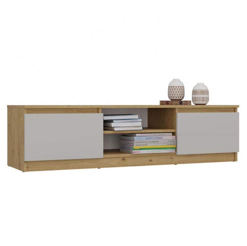 RTV Topeshop Malwa 120 dąb artisan beż 40x140x36 cm 1 szt