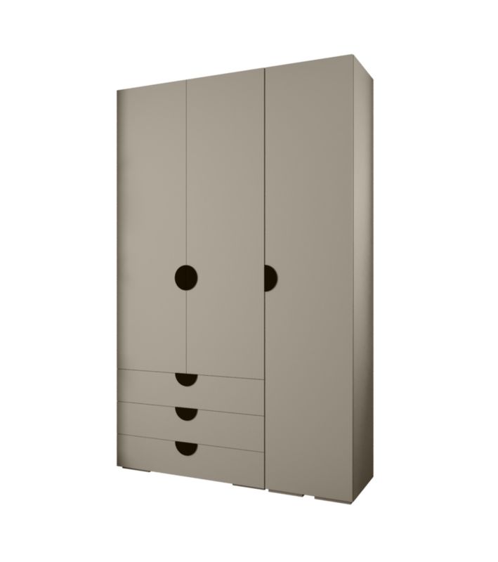 Garderoba wysoka do przedpokoju Abiks INOVA 4 Z17 kaszmir+czarny 1 szt.