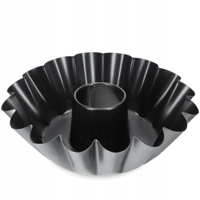 Forma Do Babki KADAX Z Kominem Foremka Blacha Do Pieczenia Nieprzywieralna Czarny 25cm 1 szt.