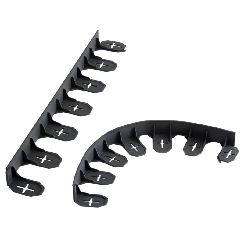 Obrzeże EDANTI Ogrodowe Trawnikowe Ze Szpilkami 4,8 m Czarne 1 szt.