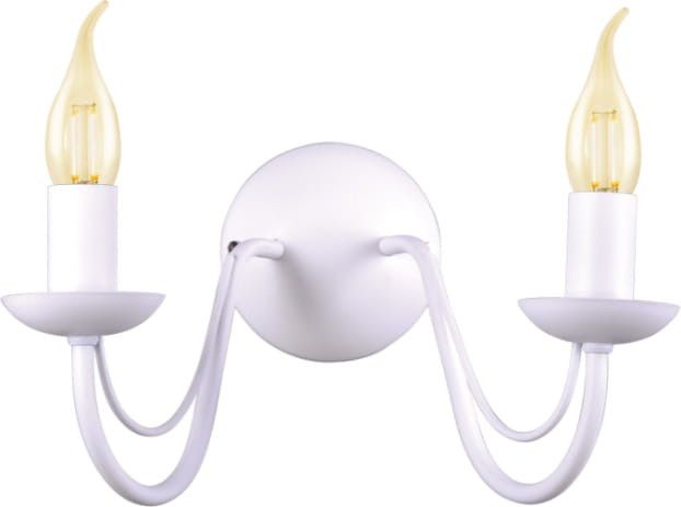 Kinkiet ścienny Kaja Bartez biały styl klasyczny 2 x E14 x 60W IP20 wym: 20 x 30 x 22 cm - 1 szt.