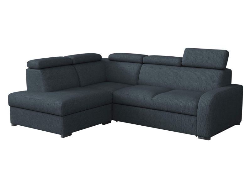 Narożnik z funkcją spania MIRJAN 24 Oslo 2rRLXp lewy LXP+R+2R atramentowy welur 1 szt.