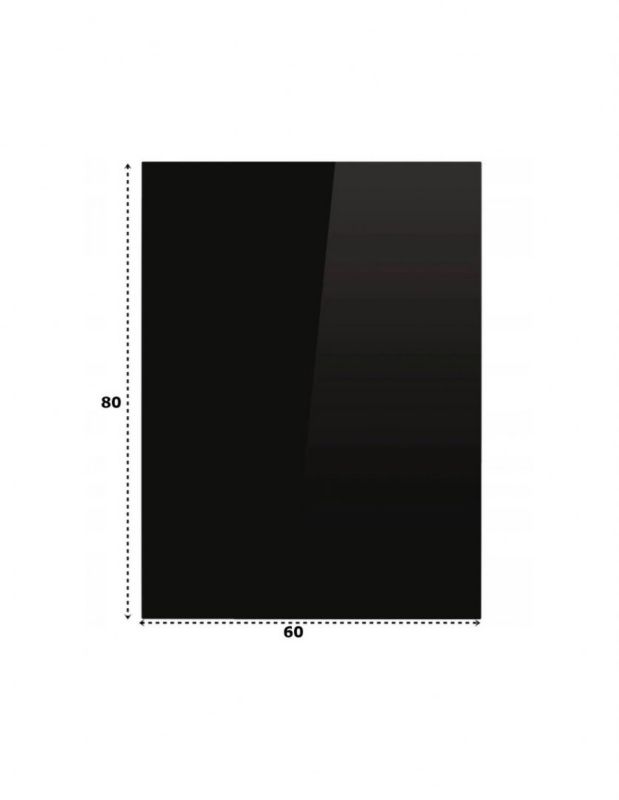 Podstawa szklana Topstoc hartowana pod piec lub kominek 80x60 cm czarna 1 szt