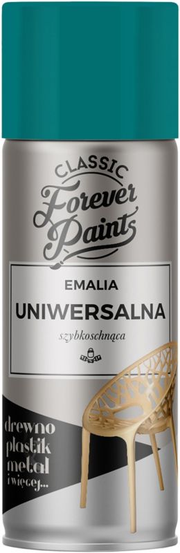 Emalia uniwersalna szybkoschnąca Forever Paints 400 ml turkusowa
