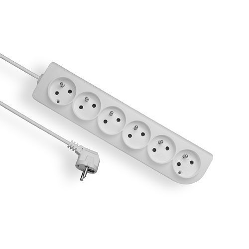 Przedłużacz ELGOTECH z uziemieniem 6-gniazd biały 1,5m OMY 3x1 EPS-601,5 1szt.