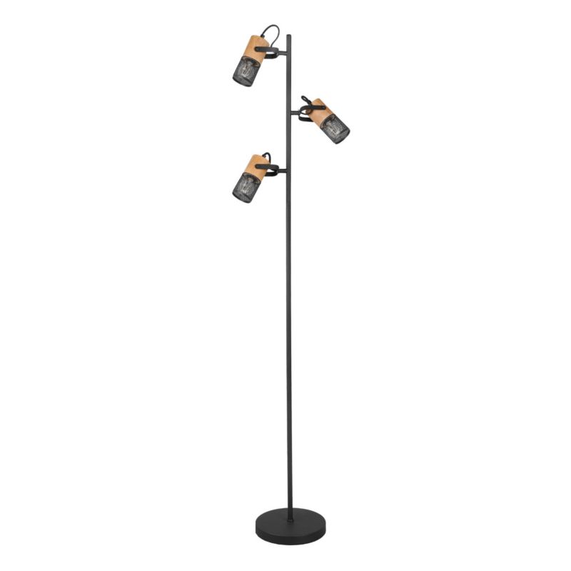 Lampa podłogowa stojąca Trio Tosh czarna 3 x E14 x 15W wym: 150 x 23 x 23 cm - 1 szt.