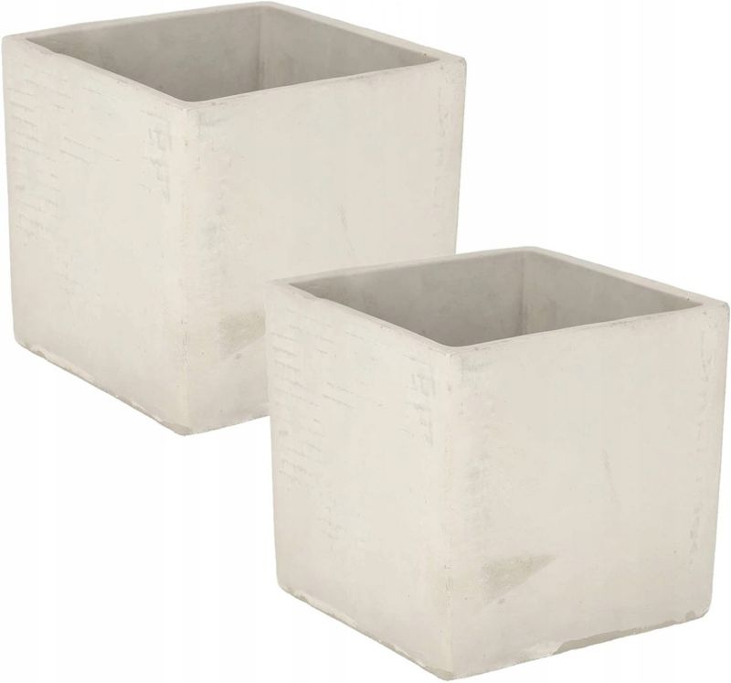 Doniczka betonowa KOTARBAU 17 cm 2 szt.