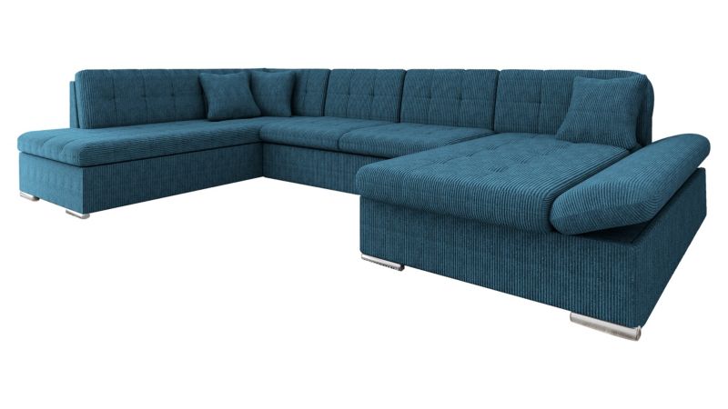 Narożnik z funkcją spania MIRJAN 24 Bergen Sztruks prawy kobaltowy 1 szt.