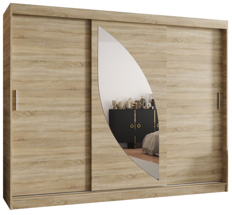 Szafa przesuwna Gardroba Abiks MILO 250 dąb sonoma 1 szt.