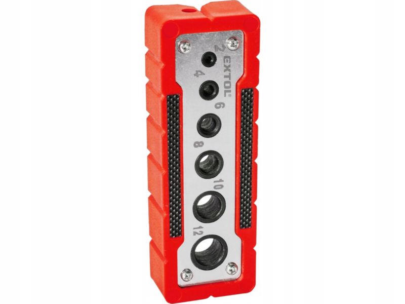 Prowadnica Extol Premium uchwyt szablon do wiercenia prostopadłego 2,4,6,8,10,12mm 1 szt