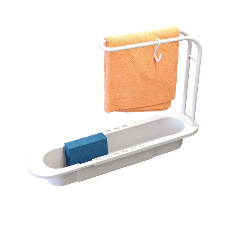 Organizer Do Zlewozmywaka Granitan Koszyk Składany Biały Ociekarka Plastikowa 1 szt.