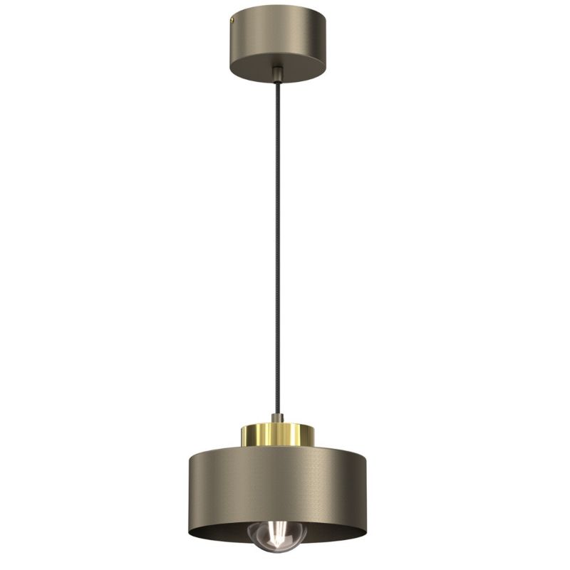 Lampa wisząca Luminex Marti tytanowe złoto-złoty połysk wym: 110 x 20,5 x 20,5 cm 1xE27 x 15W 1 szt.