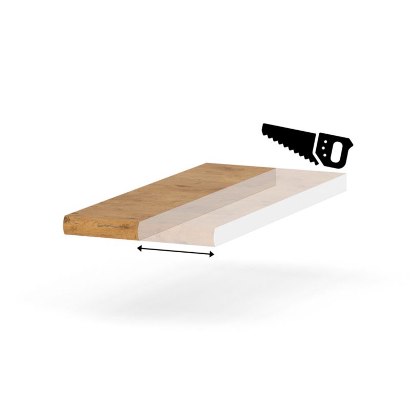 Blat Kuchenny Hurtownia-Mebli 28mm Blande 10-19 19cm Dąb Lancelot 19x60x cm 1szt.