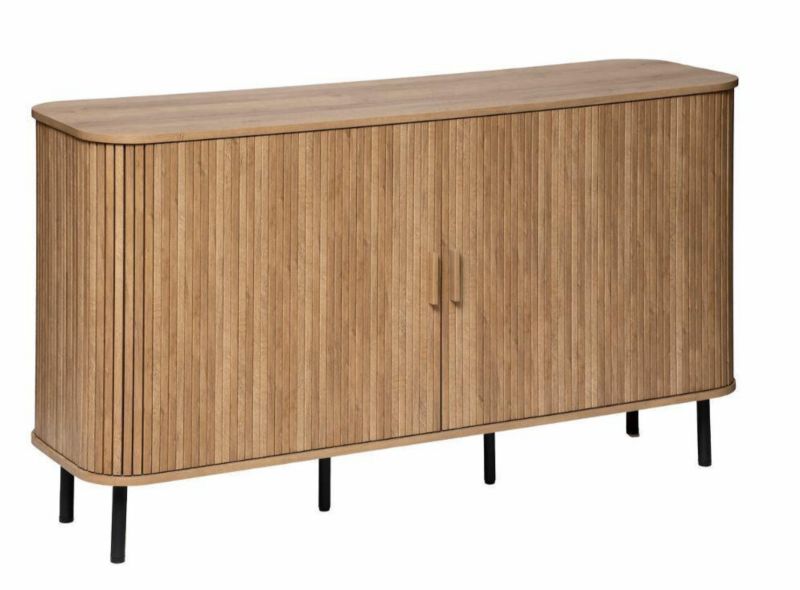 Komoda Colva do salonu 140 cm Atmosphera naturalna nowoczesna pojemna na wysokich nóżkach 1 szt.