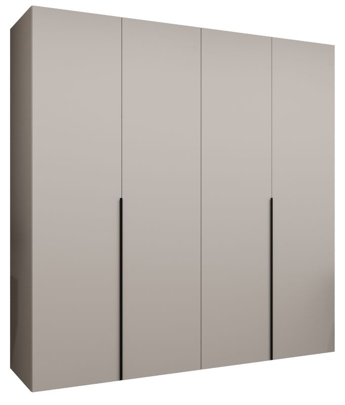 Szafa uchylna otwierana ALICANTE 1 200 wys 202 cm Kaszmir + Czarny 1 szt