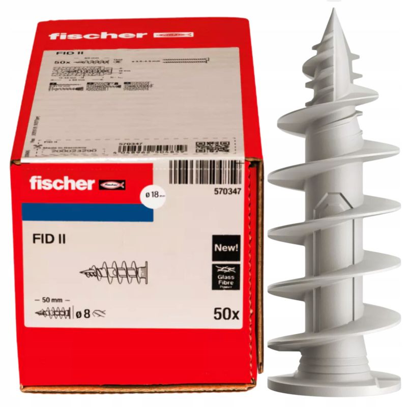 Kołki, Ślimaki Fischer Do Izolacji Termicznej 50mm FID II 50 szt.