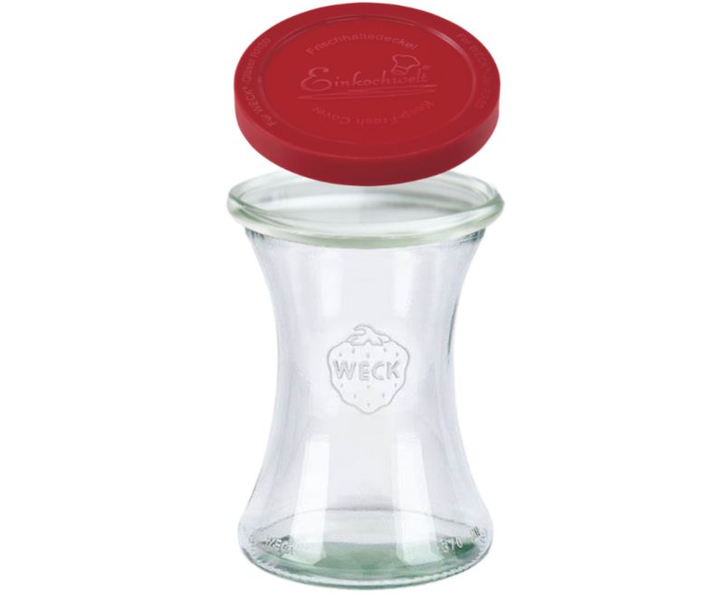 Słoik MODO24 Weck 370 ml fi 80 deli silikonowe wieko 1 kpl.