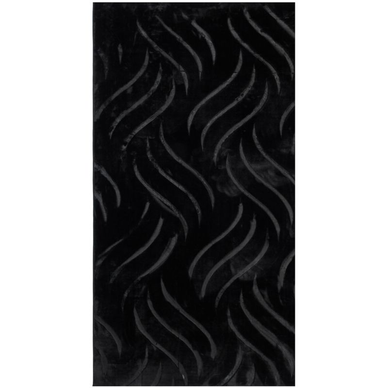 Dywan 80 x 150 cm Glamour Fala e-floor czarny 1 szt