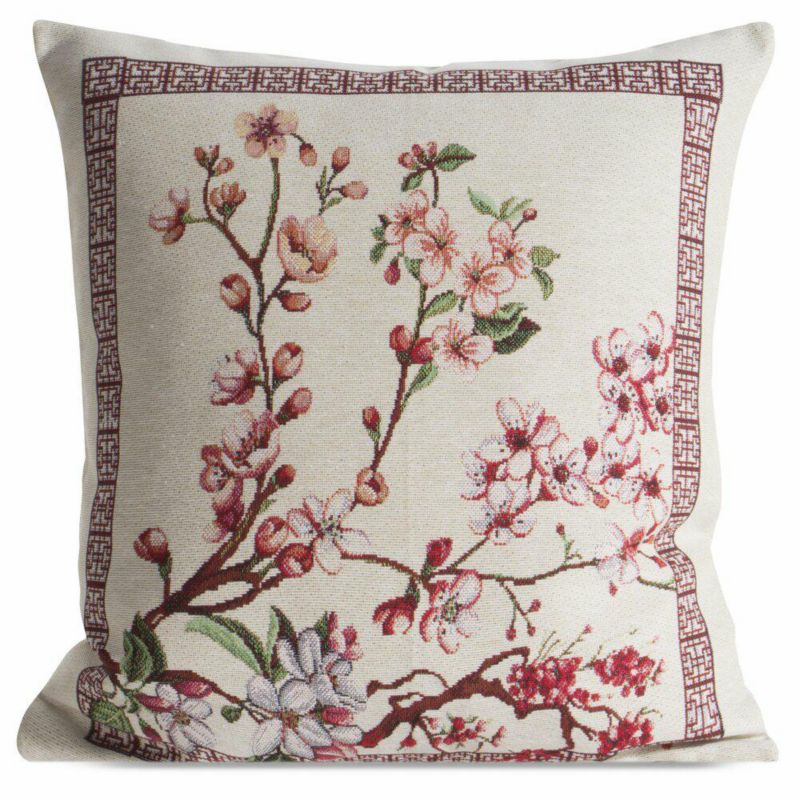 Poszewka Thai/Róż Eurofirany dekoracyjna na poduszkę 45x45 cm Kwiaty 1 szt.