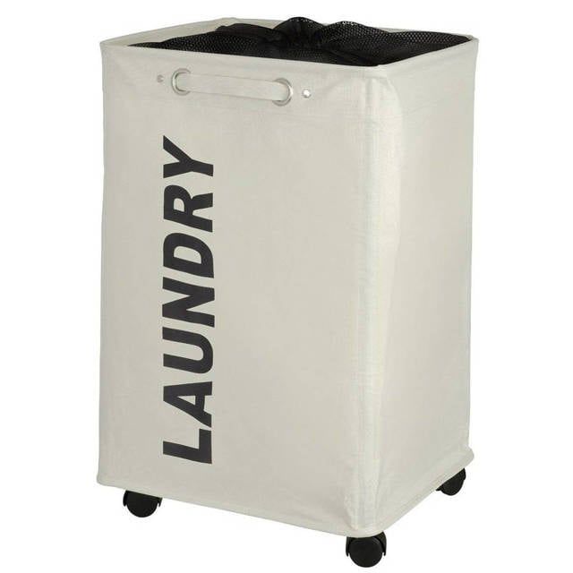 Kosz na pranie Wenko Quadro 79L beżowy 4 kółka, tworzywo sztuczne, 1 szt.