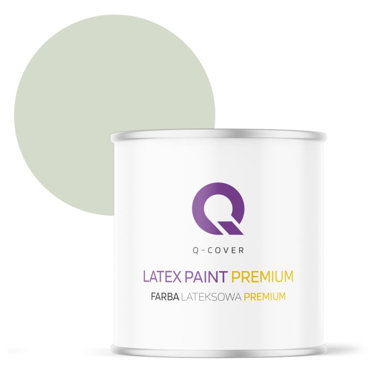 Farba Lateksowa Premium Plamoodporna do Ścian i Sufitów Q-Cover Oliwkowy jasny H2068 Głęboki Mat 2L