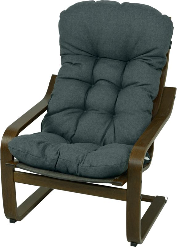 Poduszka na fotel drewniany Ikea Poang AMPO ciemny szary melanż 1 szt.