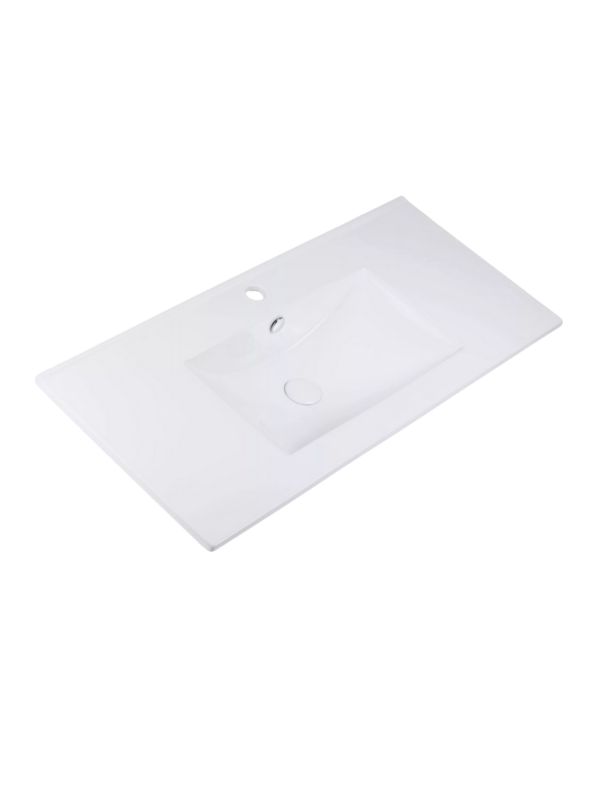 Umywalka meblowa Uptrend NEVA 90 biały połysk, z otworem na baterię oraz przelewem 1 szt.