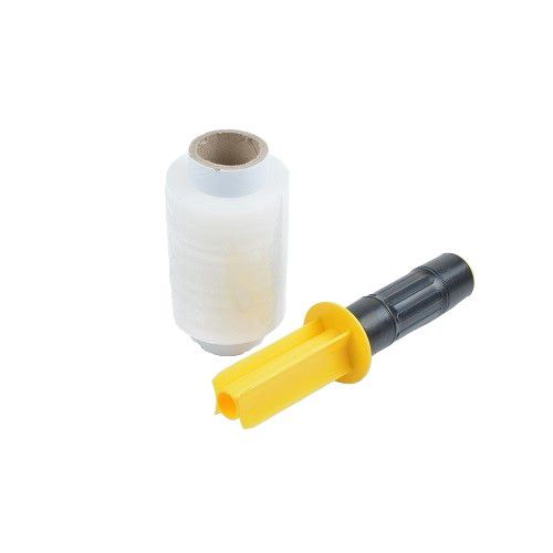 Folia Stretch Neopak Mini Rap TRANSPARENTNA 10cm Szeroka 0,3kg z Rozwijaczem 1 szt.