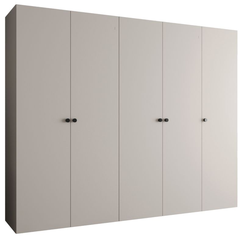 Szafa uchylna Abiks PARMA 1 250 wys. 202 cm Kaszmir + u. Czarny 1 szt