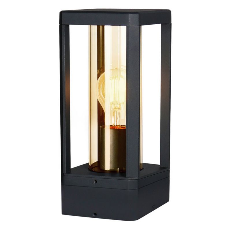 Lampa ogrodowa stojąca Candellux Cissus czarno-złota 1 x E27 x 60W IP54 wym: 24 x 12 x 12 cm - 1 szt.