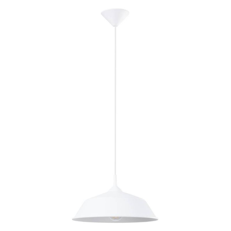 Lampa wisząca Sollux Lighting Frika 2809 biała szerokość 34 cm 1xE27 x 1 szt.