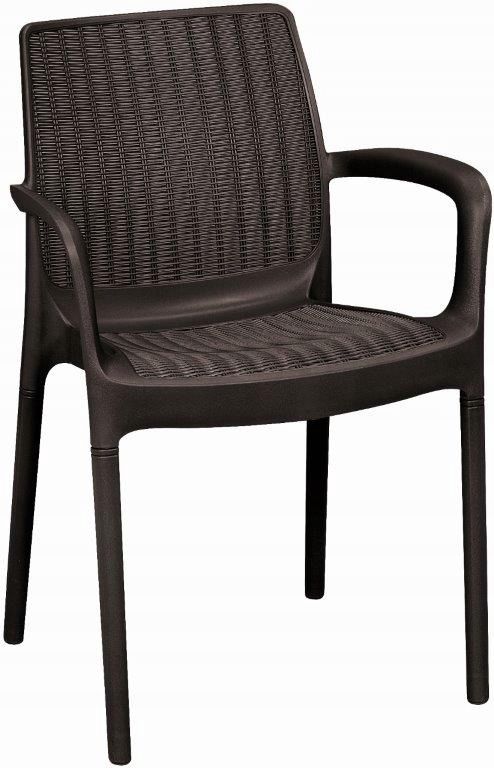 Krzesło Ogrodowe Keter na Balkon Taras Ogród Bali brązowe 1 szt