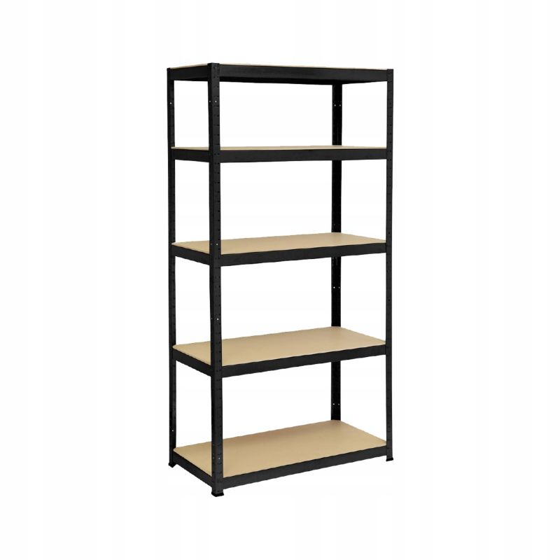 REGAŁ MAGAZYNOWY GARAŻOWY METALOWY 5-POZIOMOWY Rino 40x90x180cm 875kg 5mm
