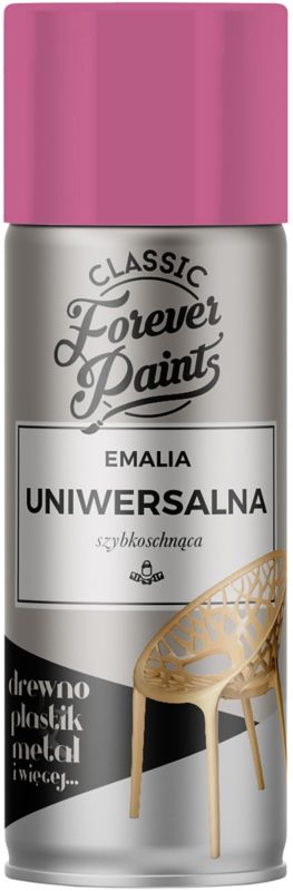 Emalia uniwersalna szybkoschnąca Forever Paints 400 ml różowa