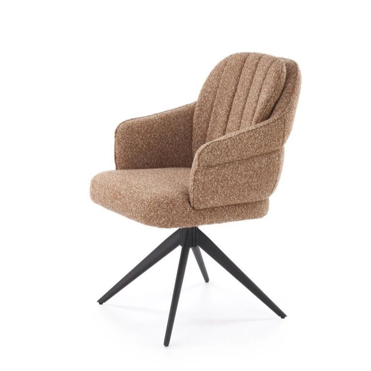 Krzesło Halmar tapicerowane K570 cynamonowe obracane 1 szt