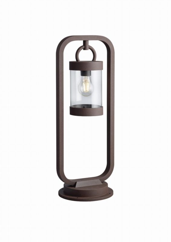 Lampa ogrodowa stojąca Trio Sambesi miedziano-biała czujnik 1 x E27 x IP44 wym: 60 x 23 x 21 cm - 1 szt.