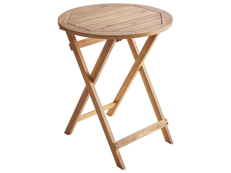 Stolik bistro Prossedi 60 cm Drewno akacjowe Brązowy 1 szt.